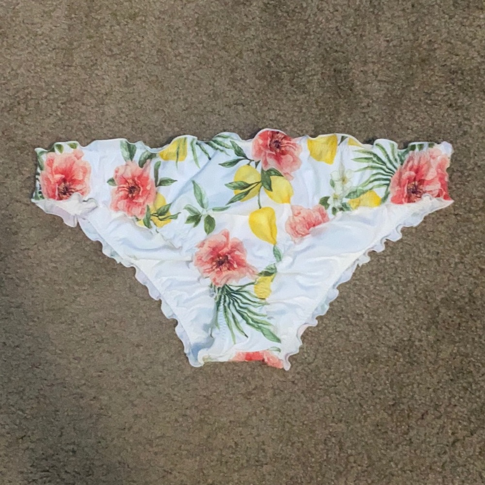 TARGET pink, yellow & white bikini bottoms (size M)